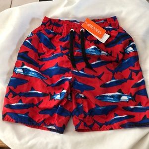 Qranss Kids Swim Trunks Sz Medium